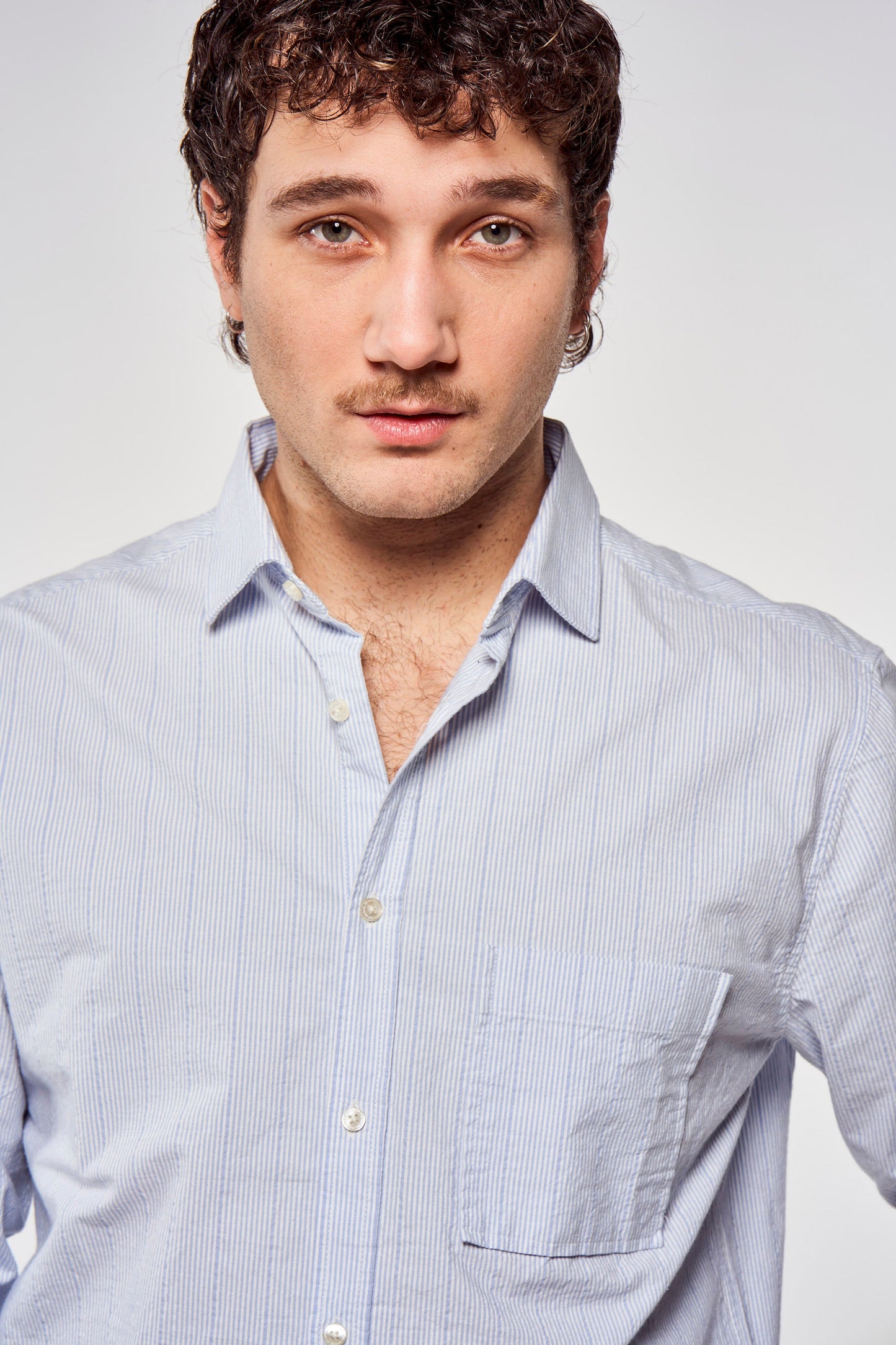 Hemd met lange mouwen - blauw