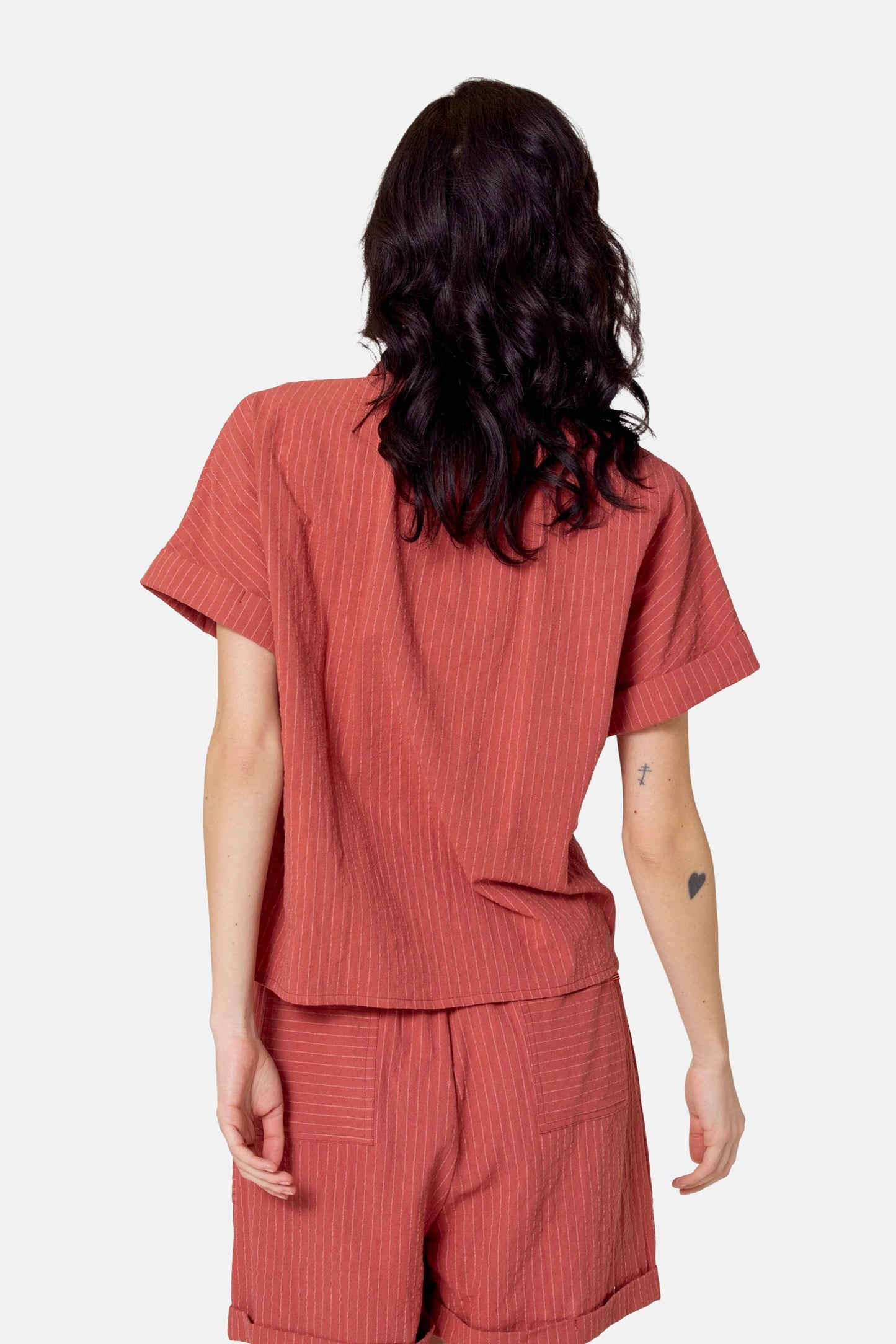 Korte Mouwen Hemd - Rood