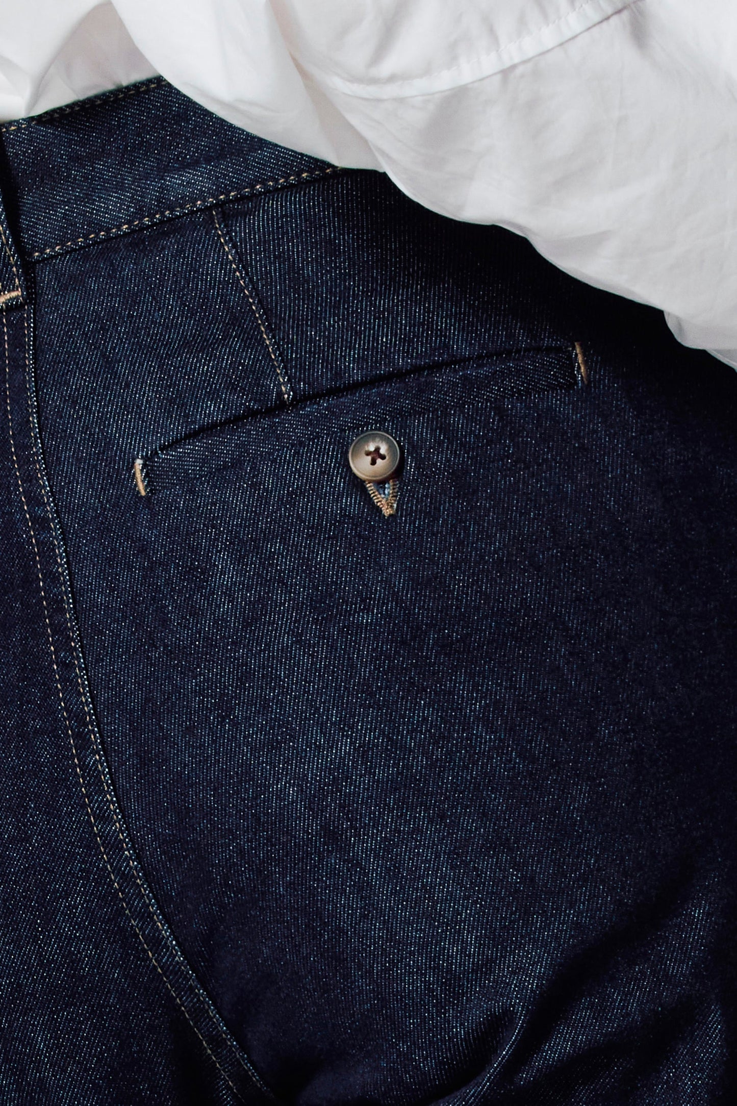 Donkerblauwe Denim Chino Jeans