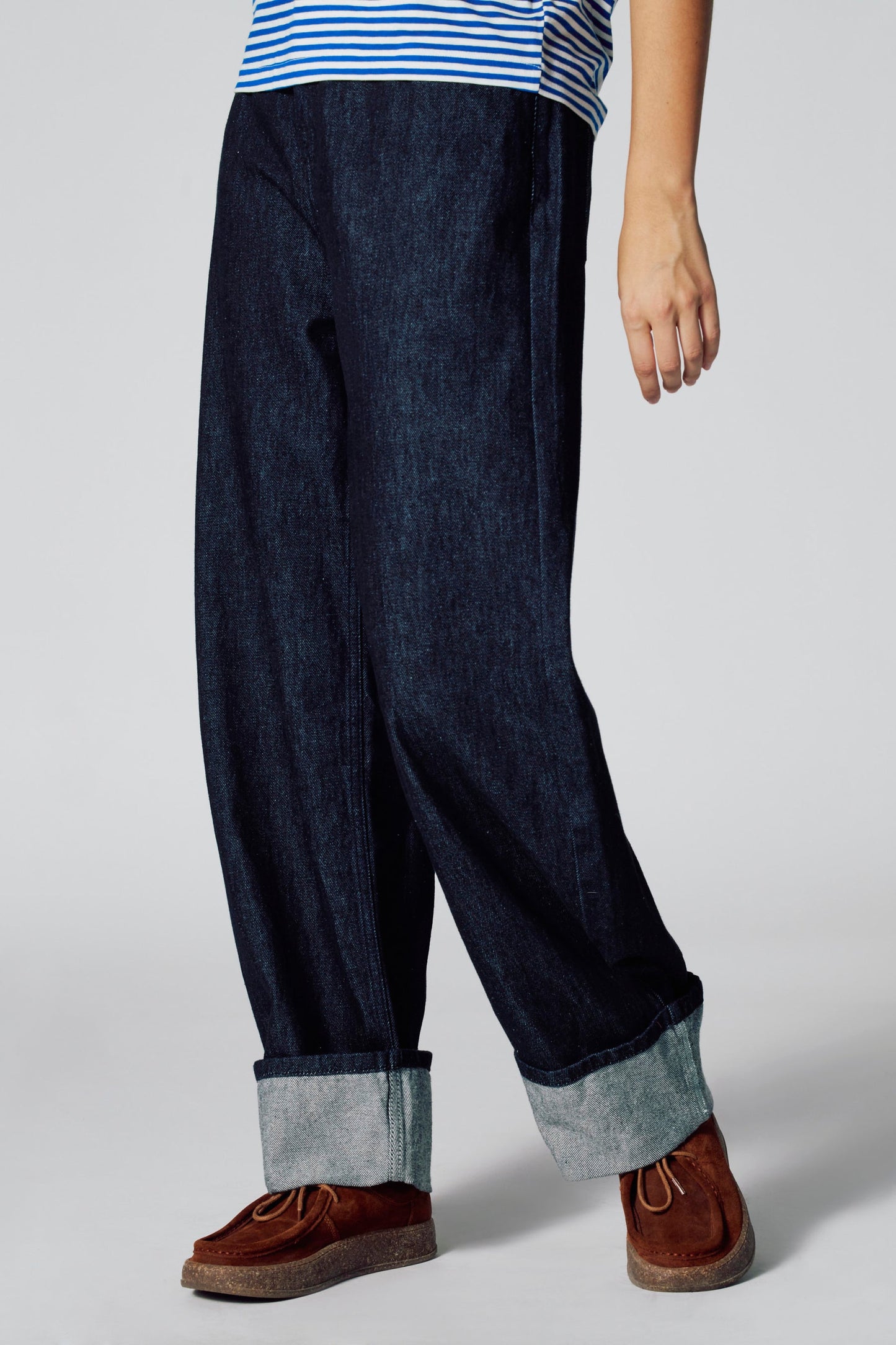 DE BALLOON JEANS - Donkerblauwe Denim