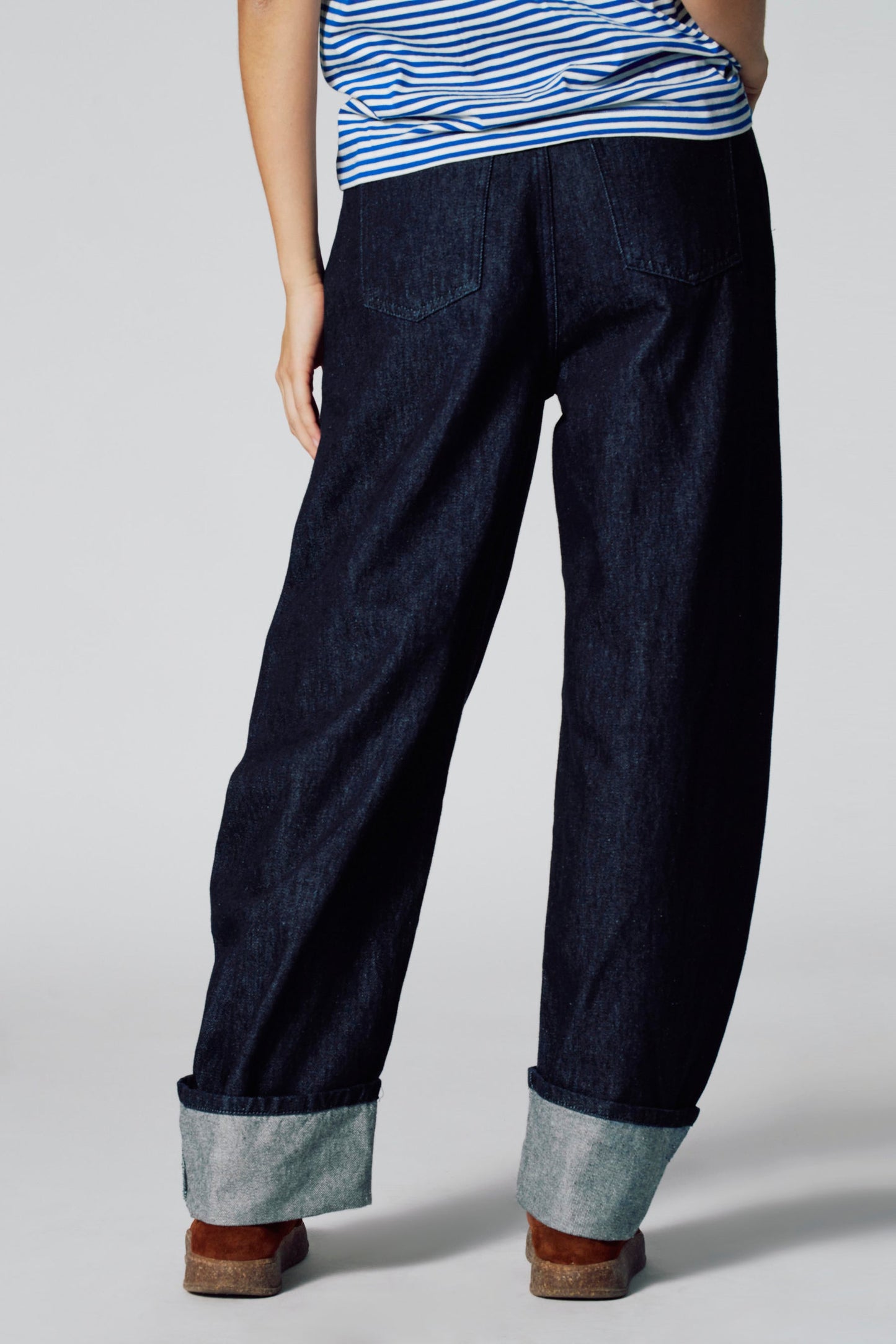 DE BALLOON JEANS - Donkerblauwe Denim
