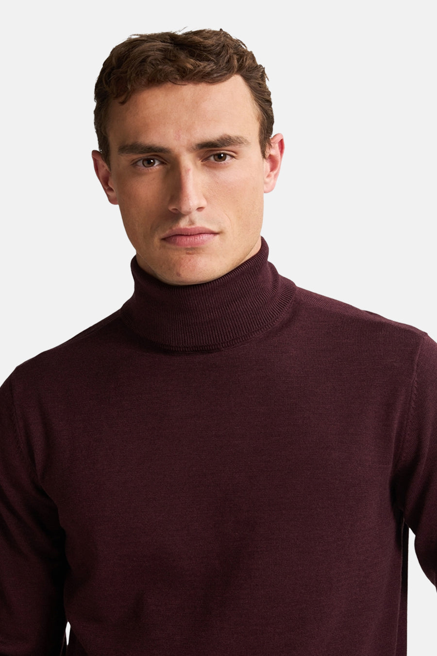 Bordeaux Rolkragenpullover