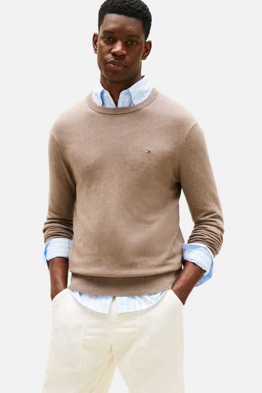 Beige Ronde Hals Trui