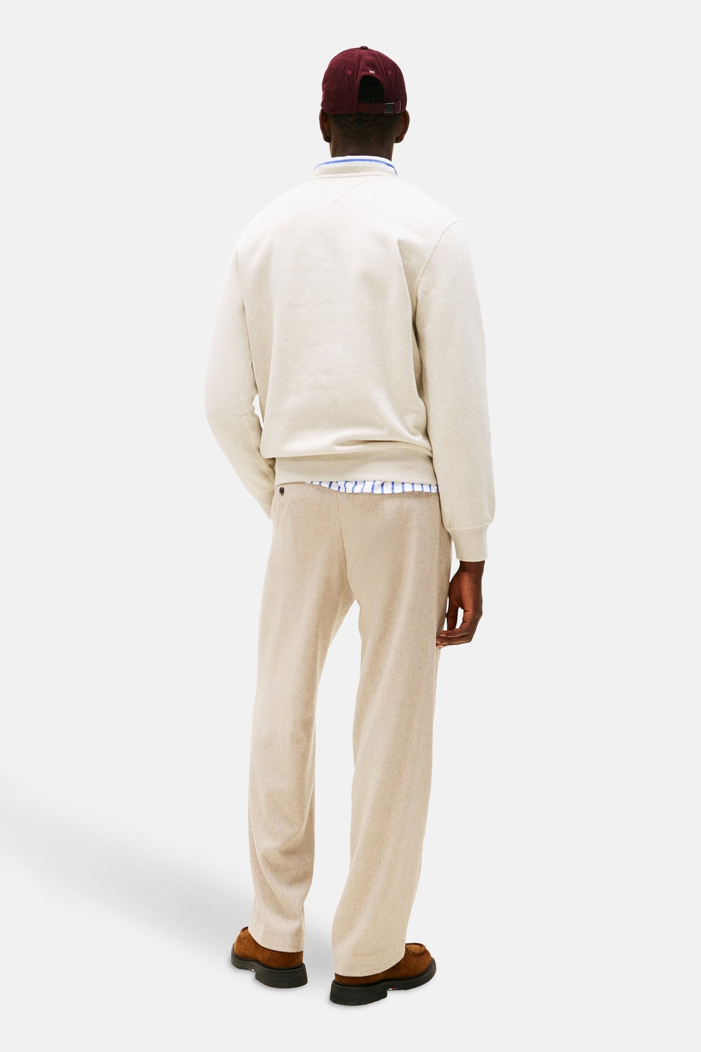 Ecru Ronde Hals Sweater - TOMMY HILFIGER