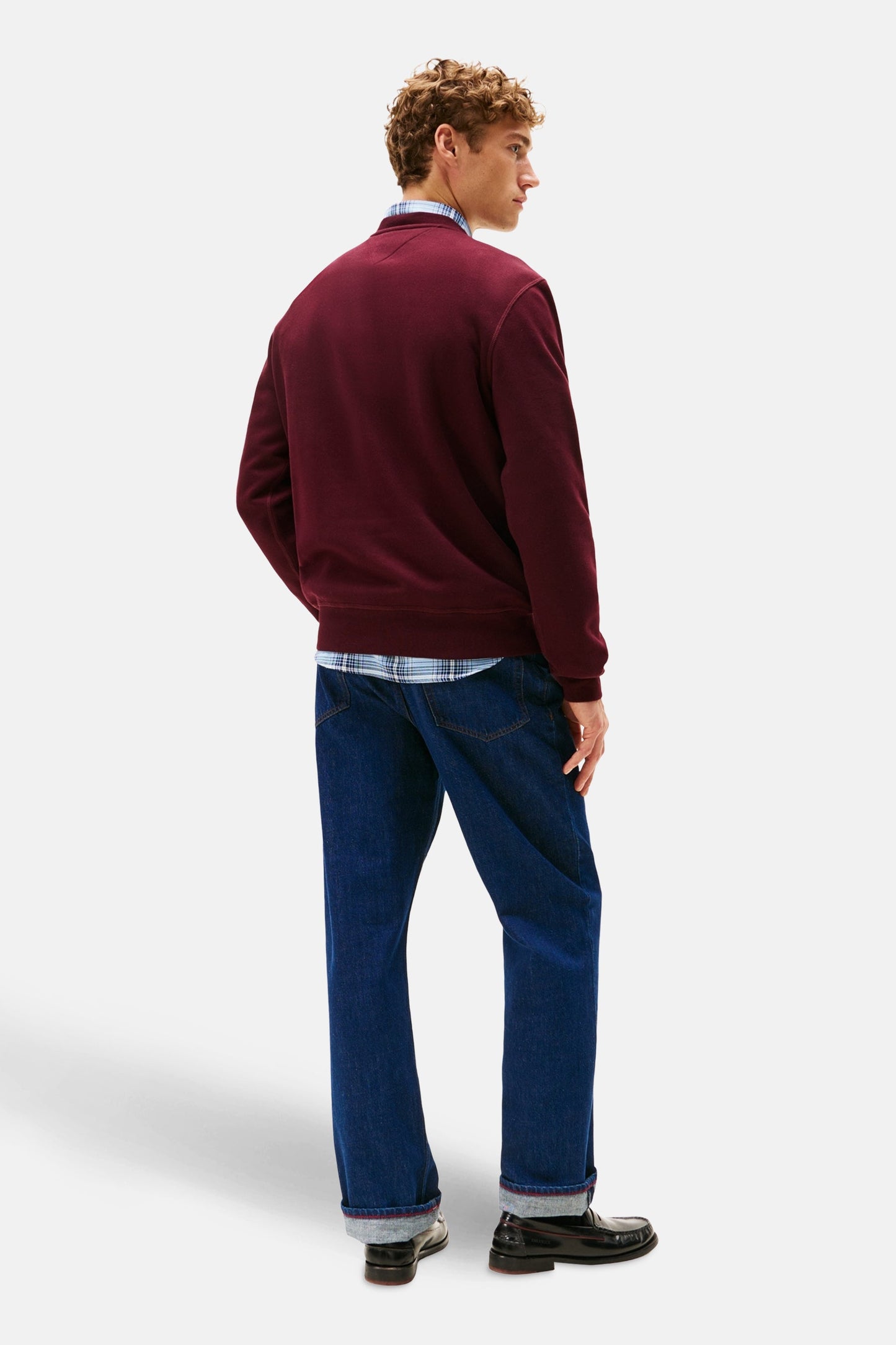 Rode ronde hals sweater - TOMMY HILFIGER