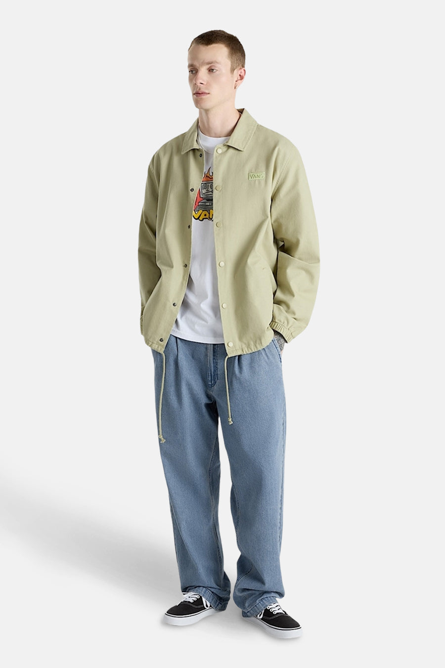 CHECK 5 Loose-Fit Denim Pants - Mid Blue Wash