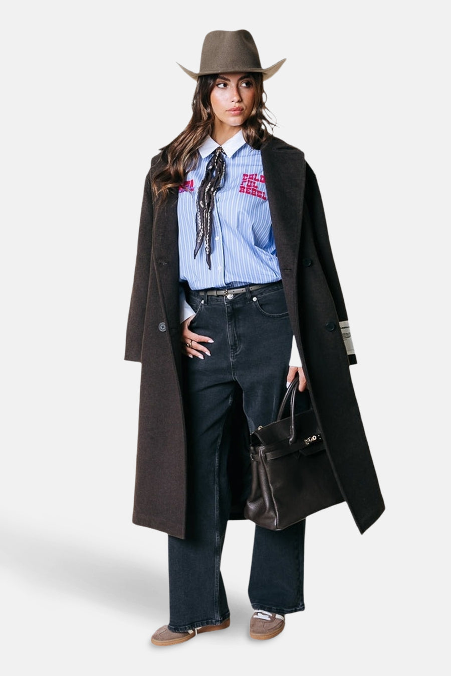 Hemd (lange mouwen) blauw - COLOURFUL REBEL