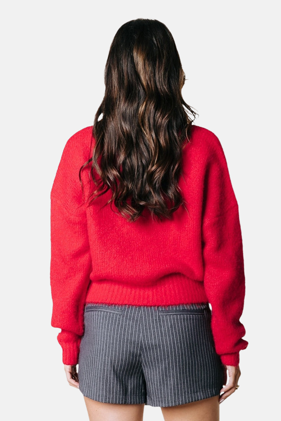 Rode cardigan - COLOURFUL REBEL