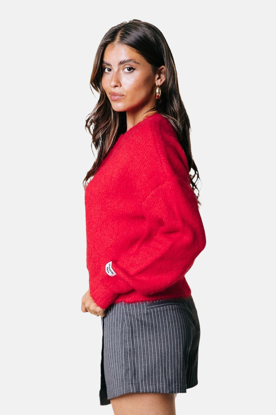 Rode cardigan - COLOURFUL REBEL