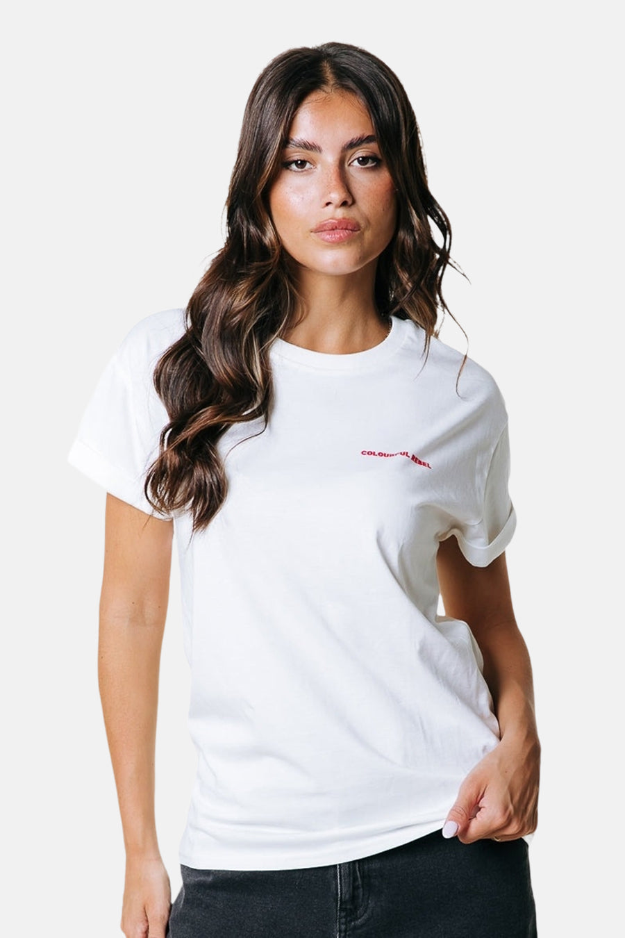 T-shirt (korte mouwen) wit - COLOURFUL REBEL