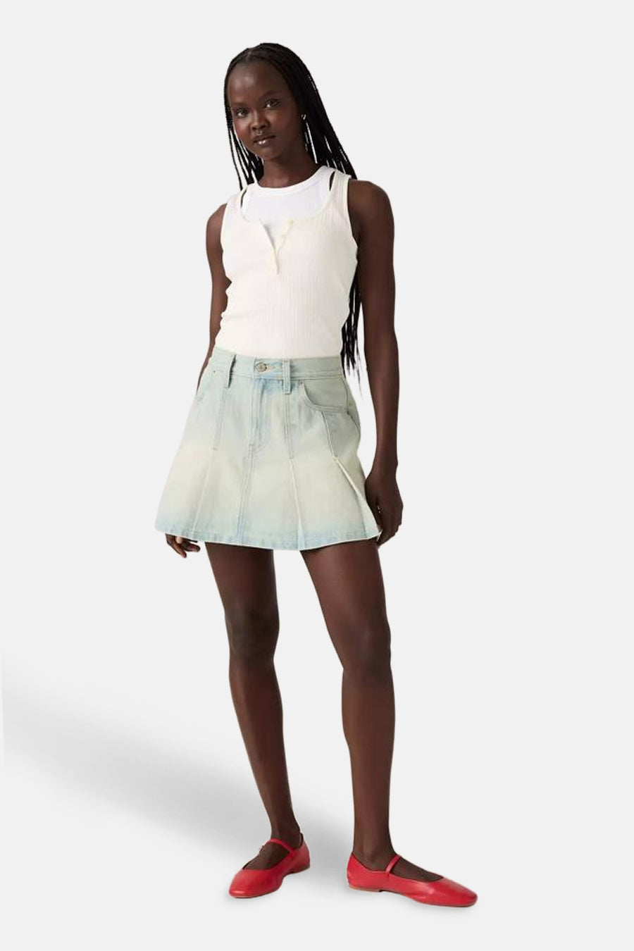 Levi's® Kort Lichtblauw Denim Rok