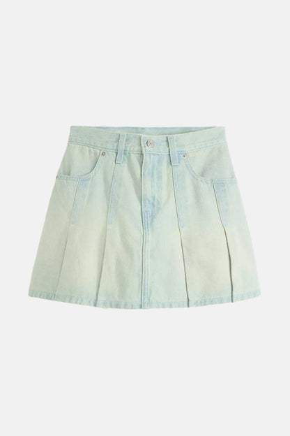 Levi's® Kort Lichtblauw Denim Rok