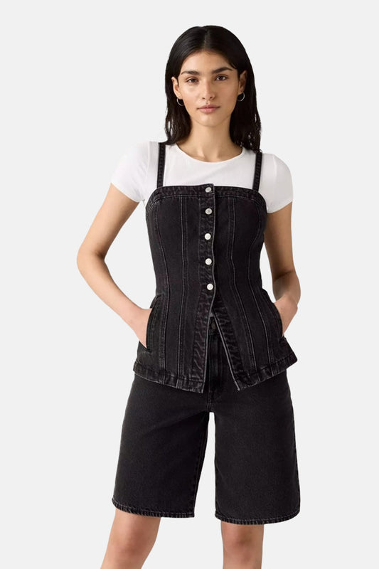 Zwarte Denim Tuniek