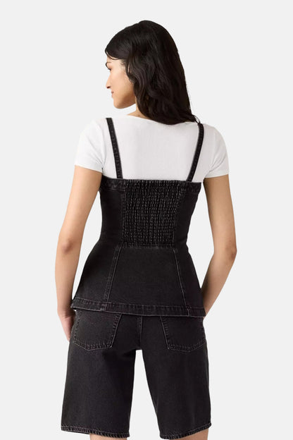 Zwarte Denim Tuniek