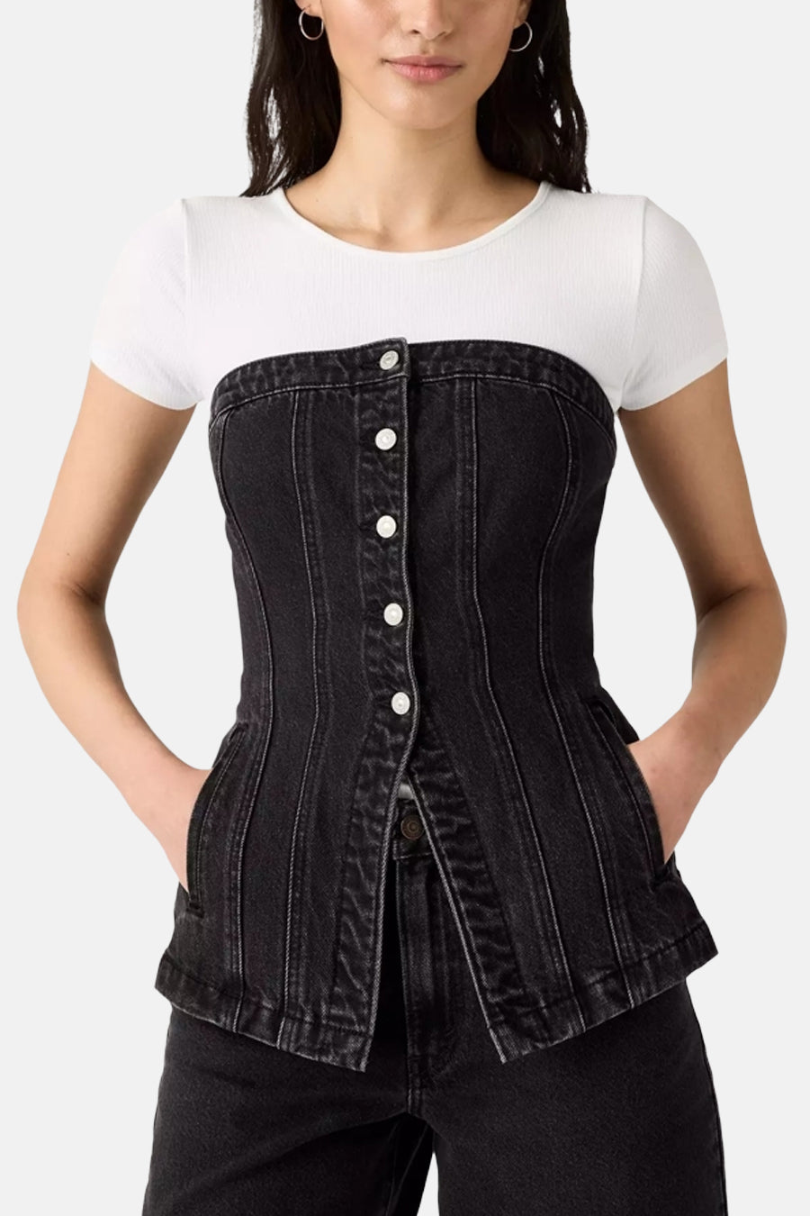 Zwarte Denim Tuniek