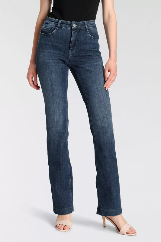 Mid Blue Denim Bootcut Jeans