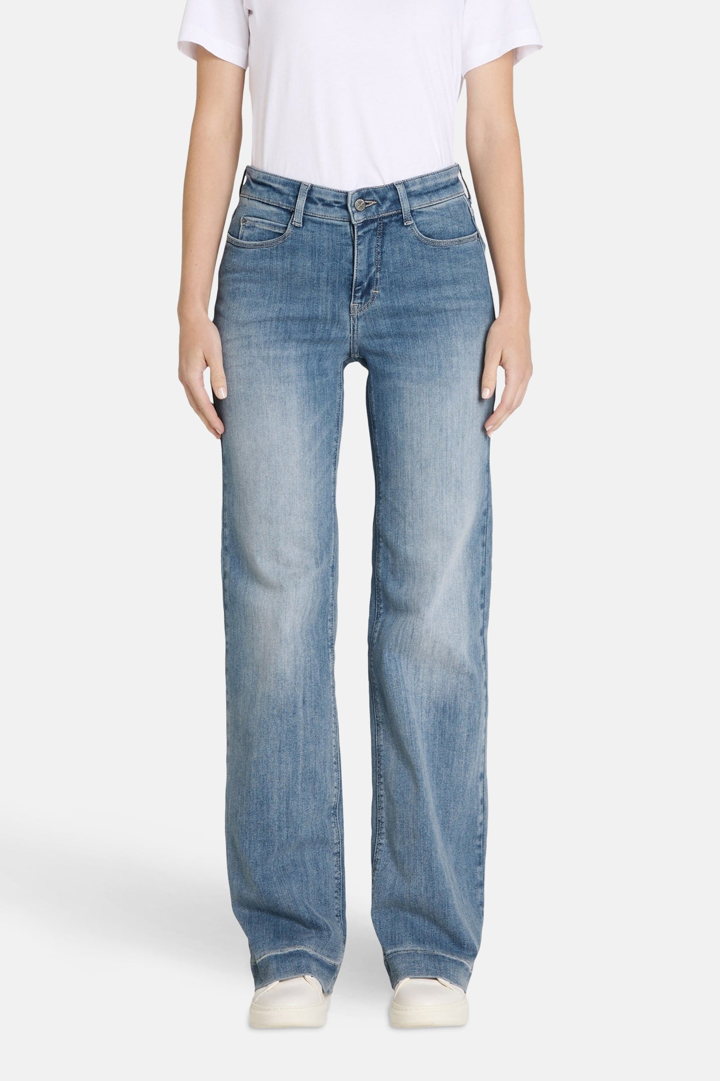 Lichte Blauwe Denim Wijd Jeans - MAC