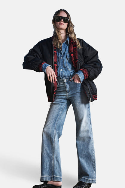 Lichte Blauwe Denim Wijd Jeans - MAC
