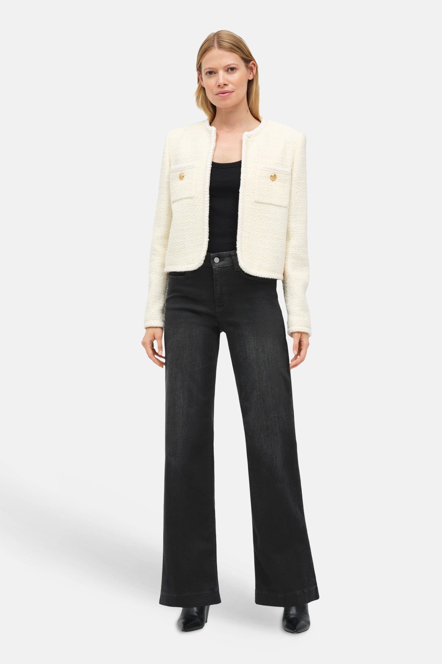 Donkerblauwe Denim Wijd Jeans - MAC