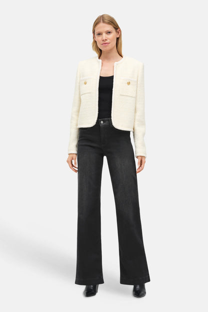 Donkerblauwe Denim Wijd Jeans - MAC