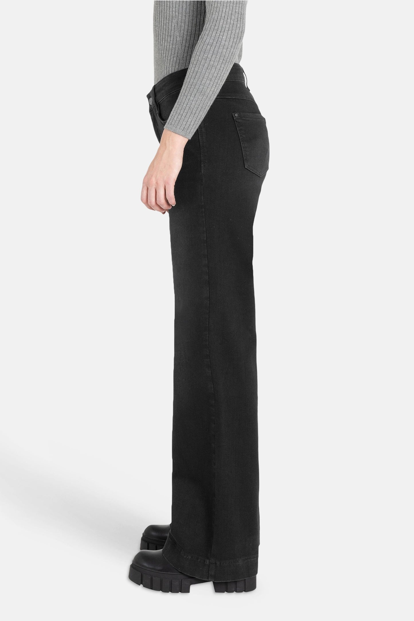 Donkerblauwe Denim Wijd Jeans - MAC