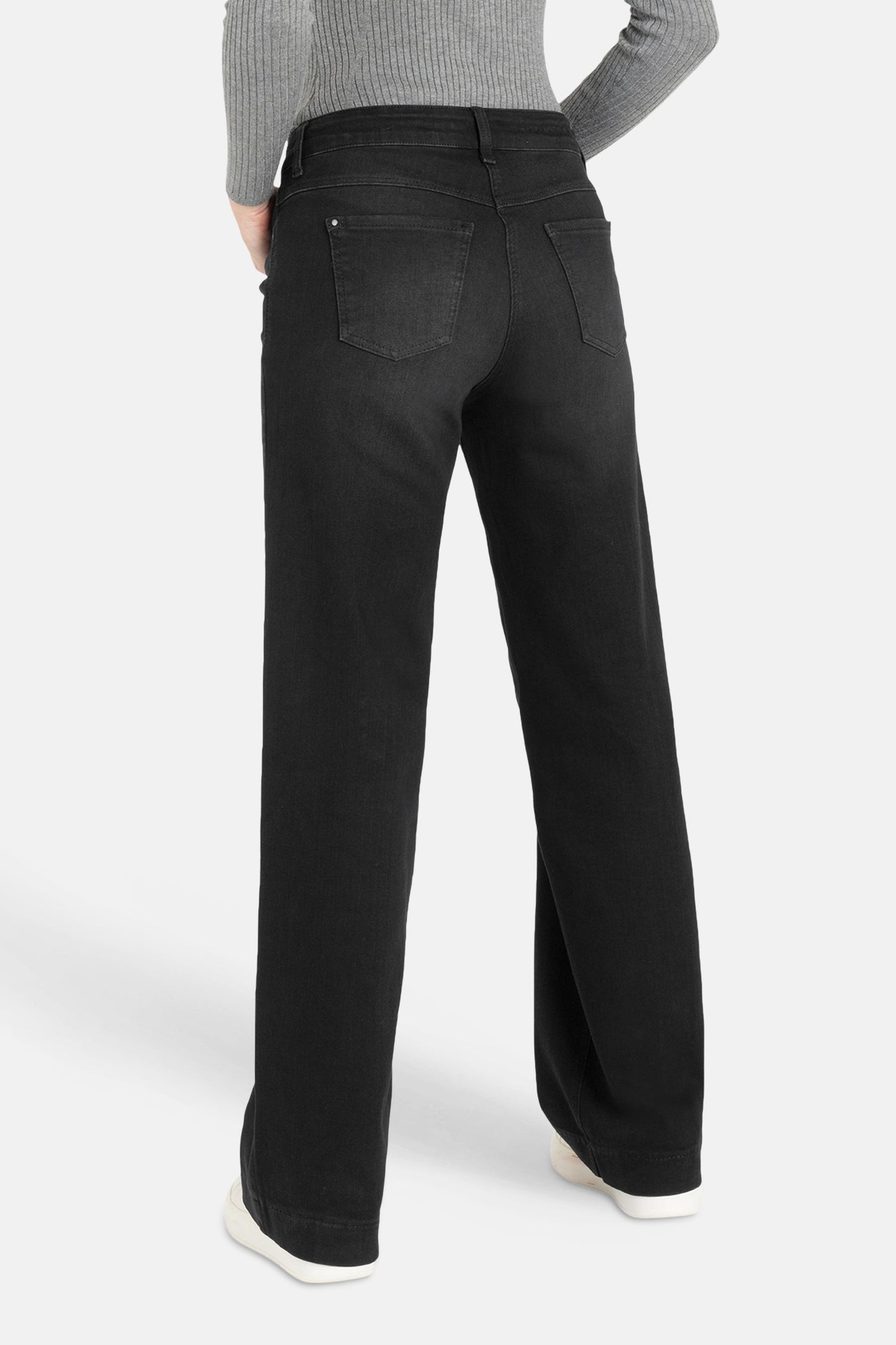 Donkerblauwe Denim Wijd Jeans - MAC