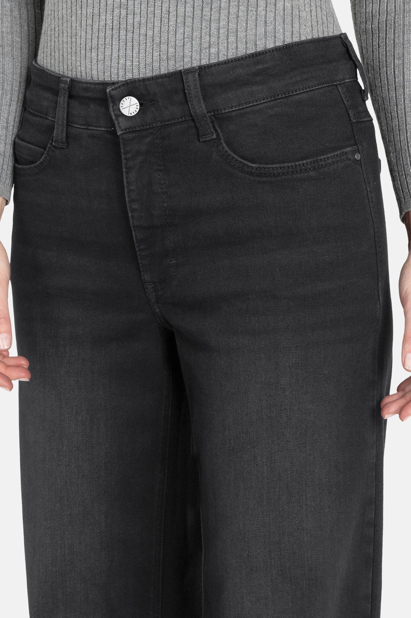 Donkerblauwe Denim Wijd Jeans - MAC