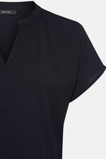 Korte Mouwen Blouse - Donkerblauw