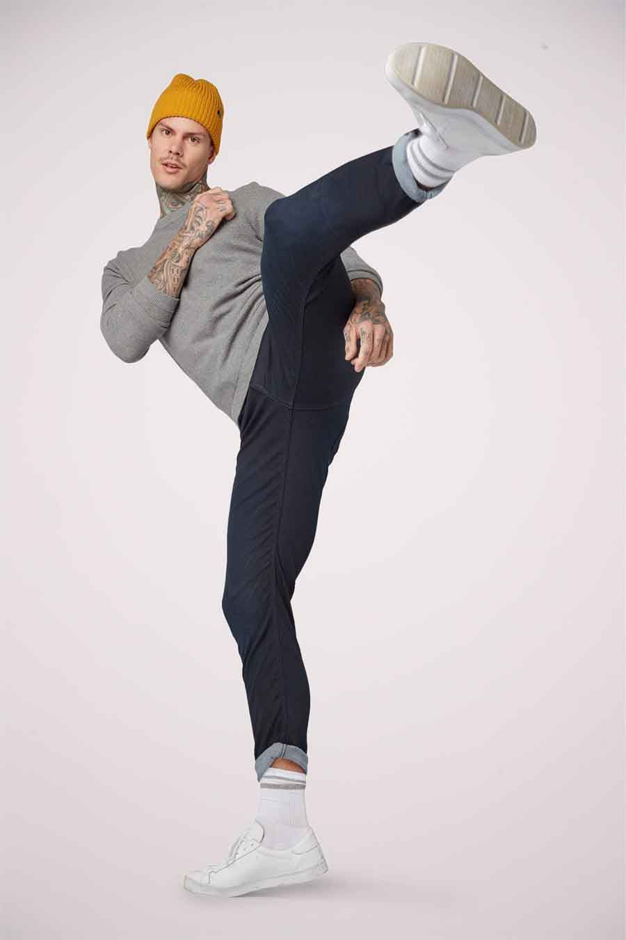 PIERS - Blue and Black Denim