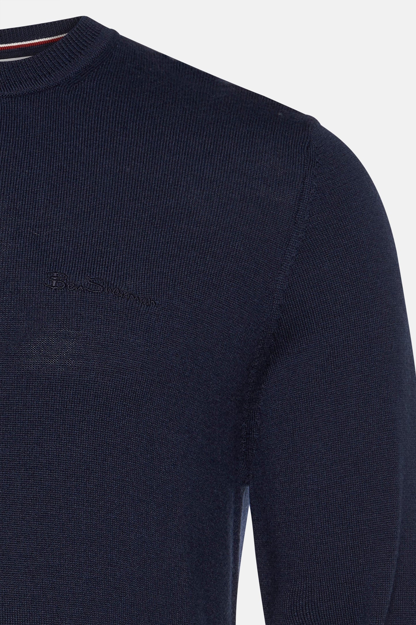 Blauwe Ronde Hals Trui - BEN SHERMAN