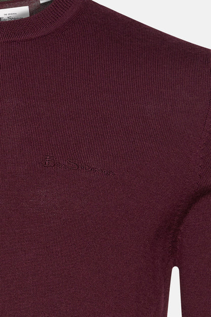 Rode Ronde Hals Trui - BEN SHERMAN