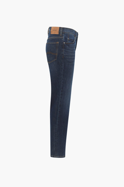 Blauw Zwarte Denim Rechtaflopende Jeans - MUSTANG
