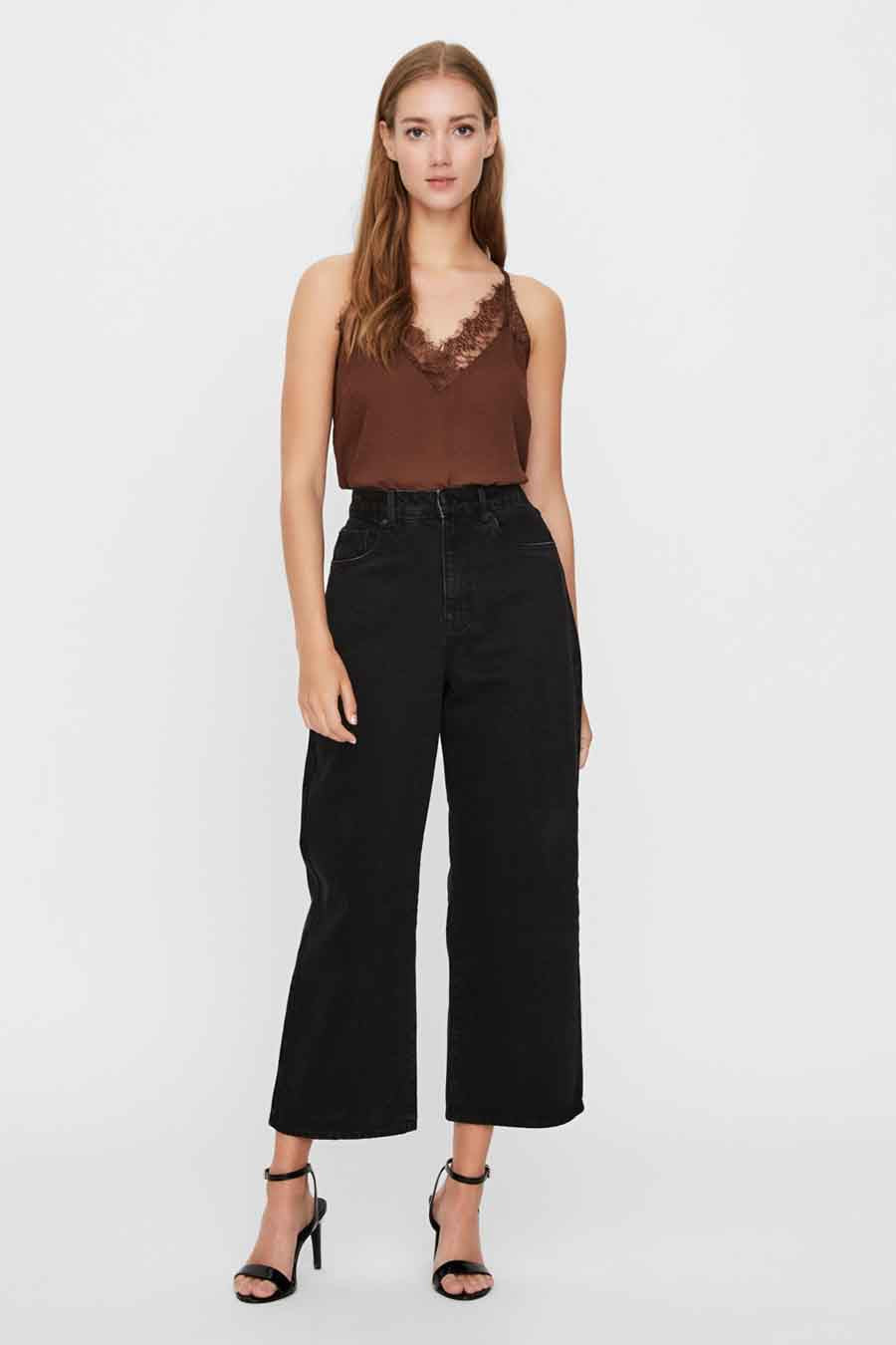 Black Wide-Leg Jeans