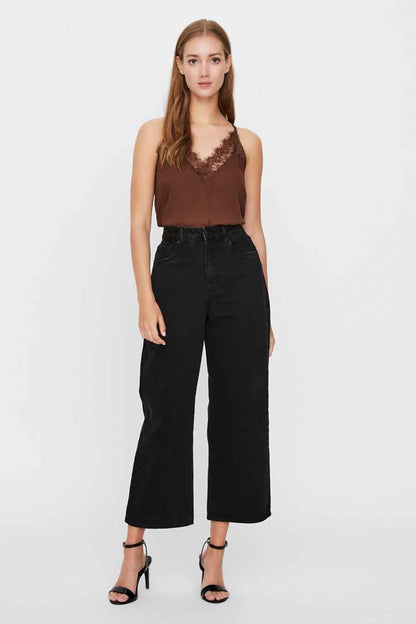 Black Wide-Leg Jeans