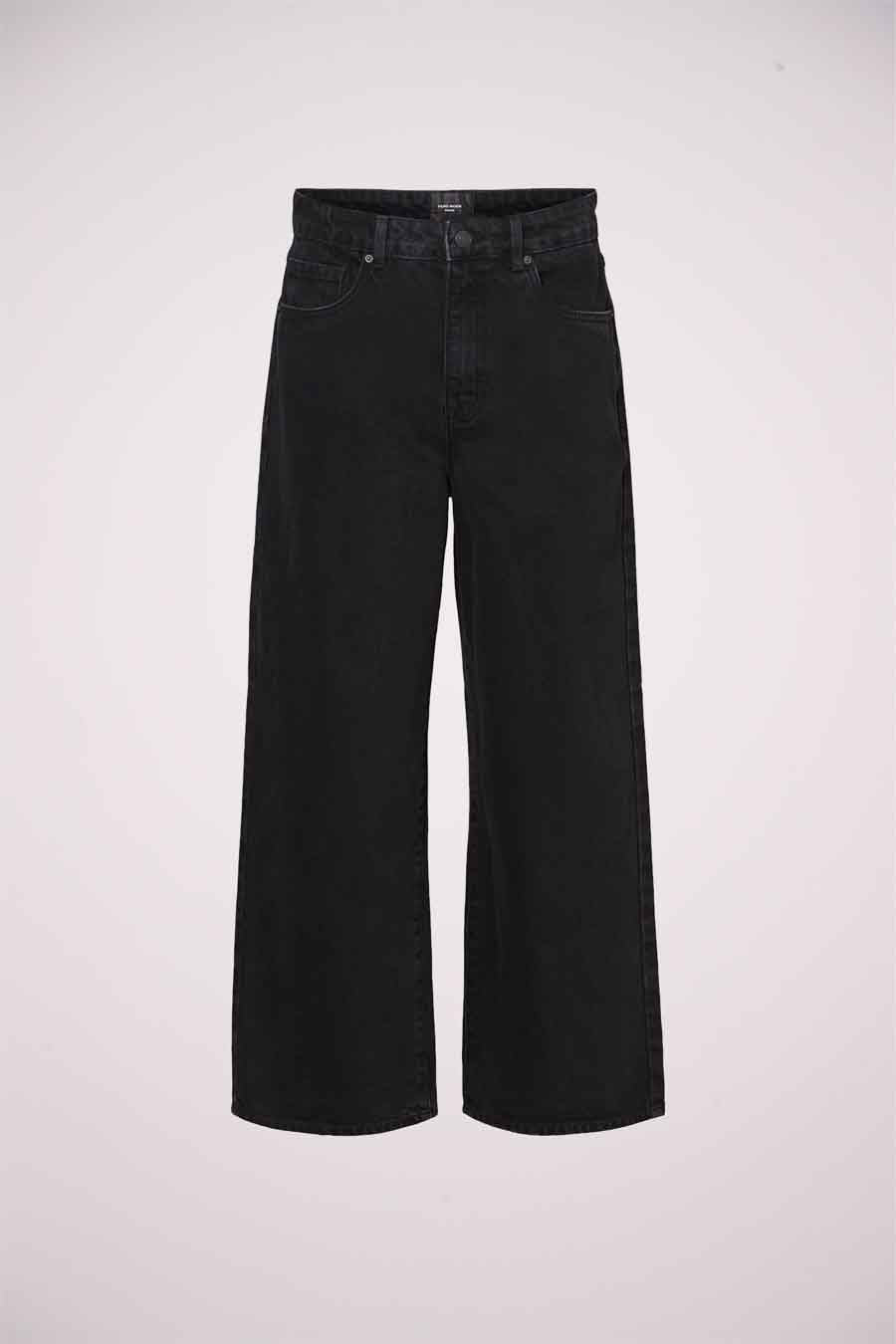 Black Wide-Leg Jeans