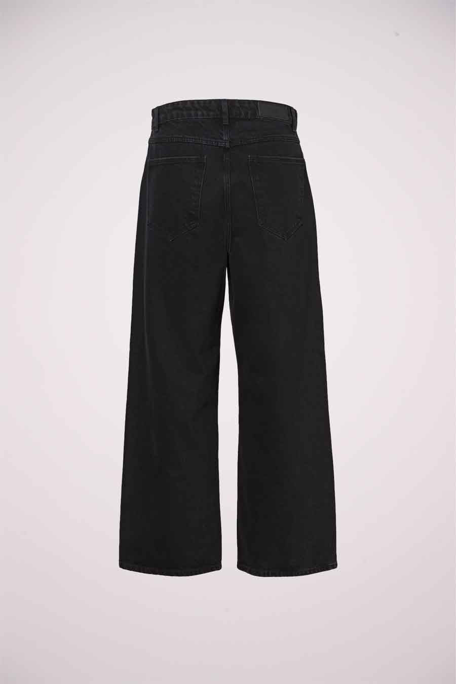 Black Wide-Leg Jeans