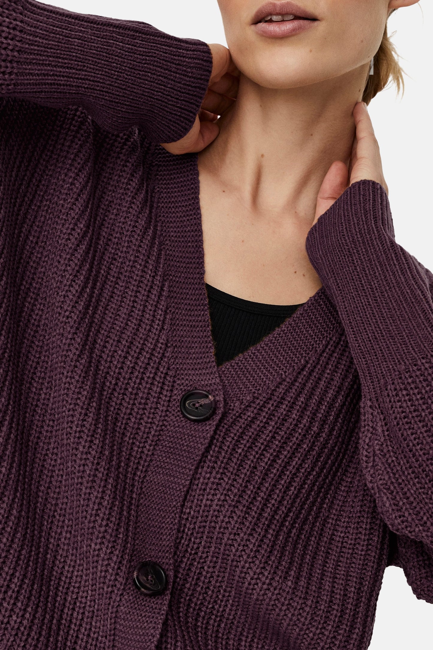 Purple Cardigan
