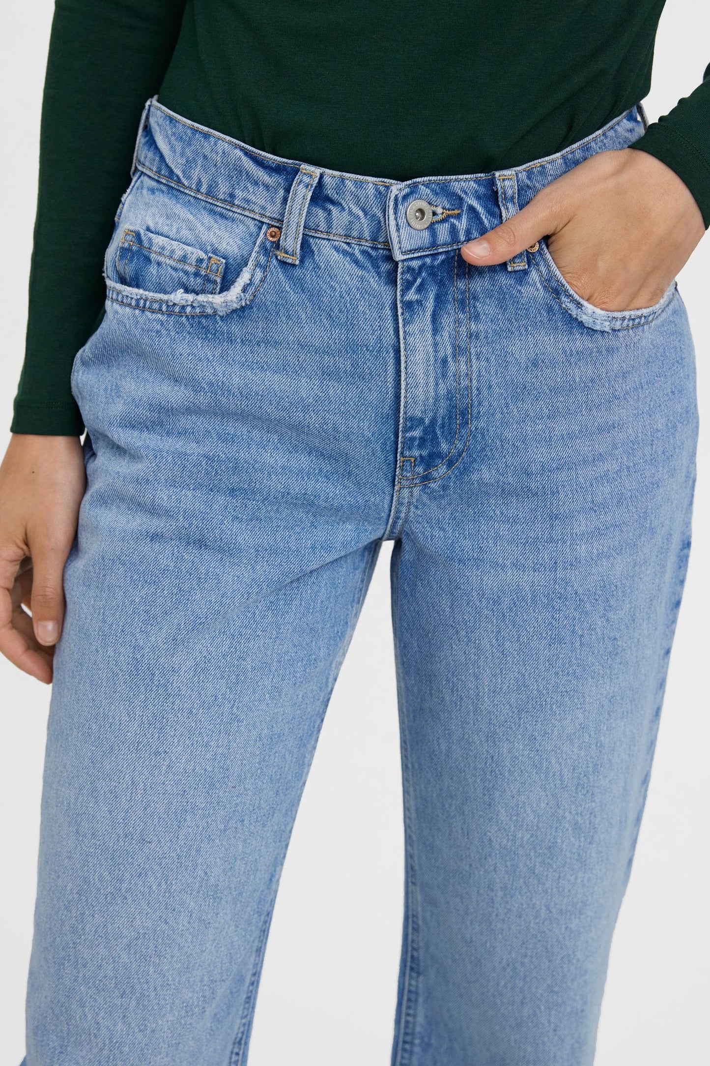 Rechstreeks Jeans - Lichtblauwe Denim