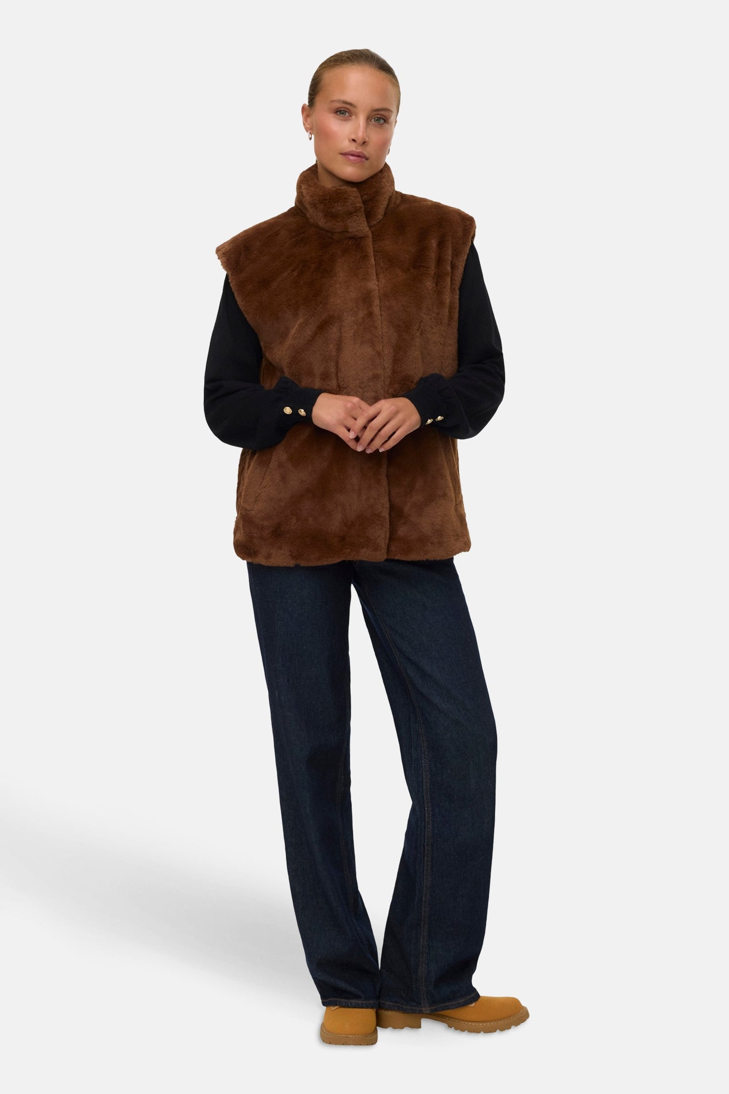 Brown Body Warmer