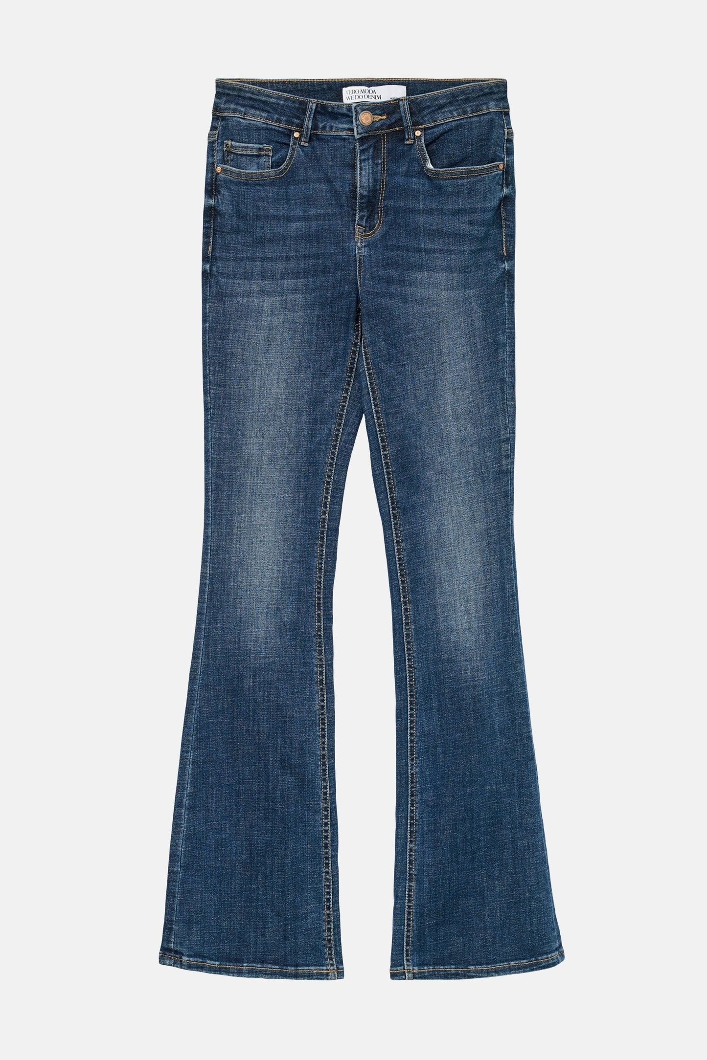 FLASH FLARE - Donkerblauwe Denim Jeans