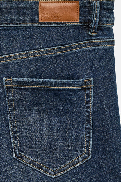 FLASH FLARE - Donkerblauwe Denim Jeans