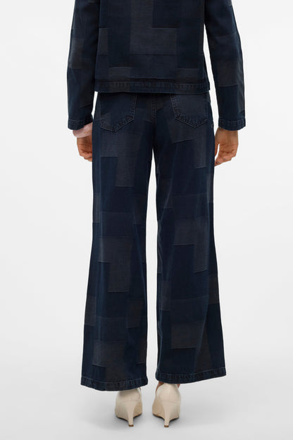 Donkerblauwe Wijdere Jeans van VERO MODA®
