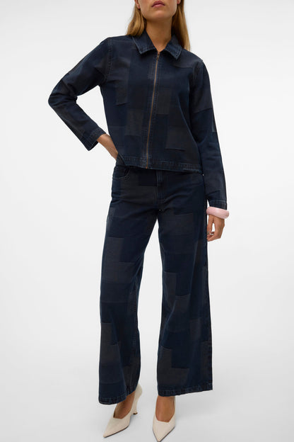 Donkerblauwe Wijdere Jeans van VERO MODA®