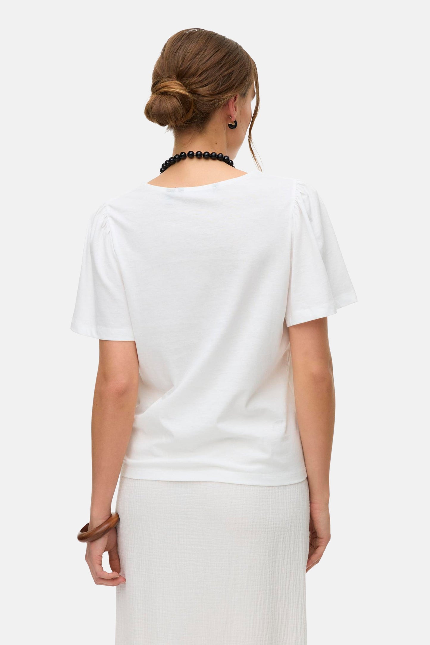 VERO MODA® White Short Sleeve Blouse
