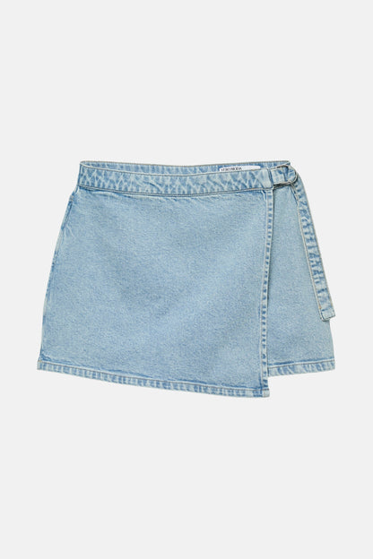 Korte Lichtblauwe Denim