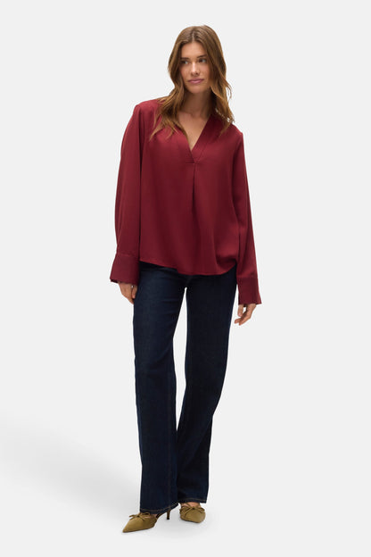 Lange Mouwen Blouse - Rood