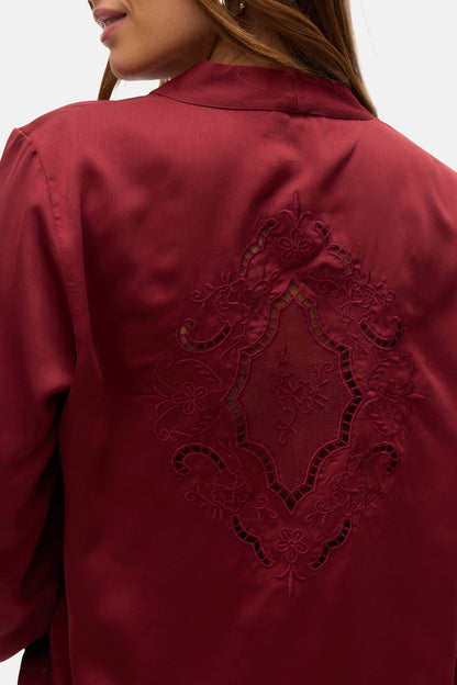 Lange Mouwen Blouse - Rood
