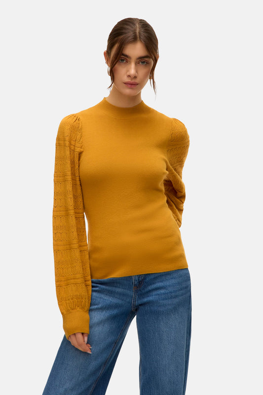 Trui met ronde hals geel - VERO MODA®