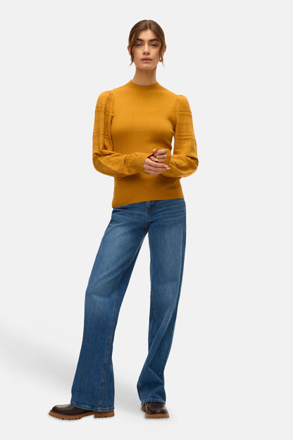 Trui met ronde hals geel - VERO MODA®