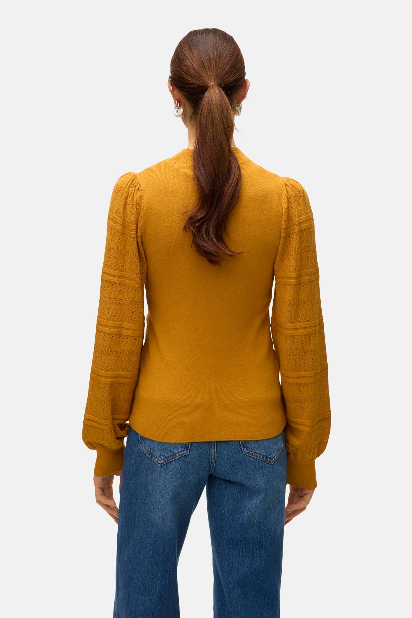 Trui met ronde hals geel - VERO MODA®